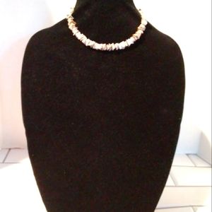 Shell Beaded Stretch Necklace